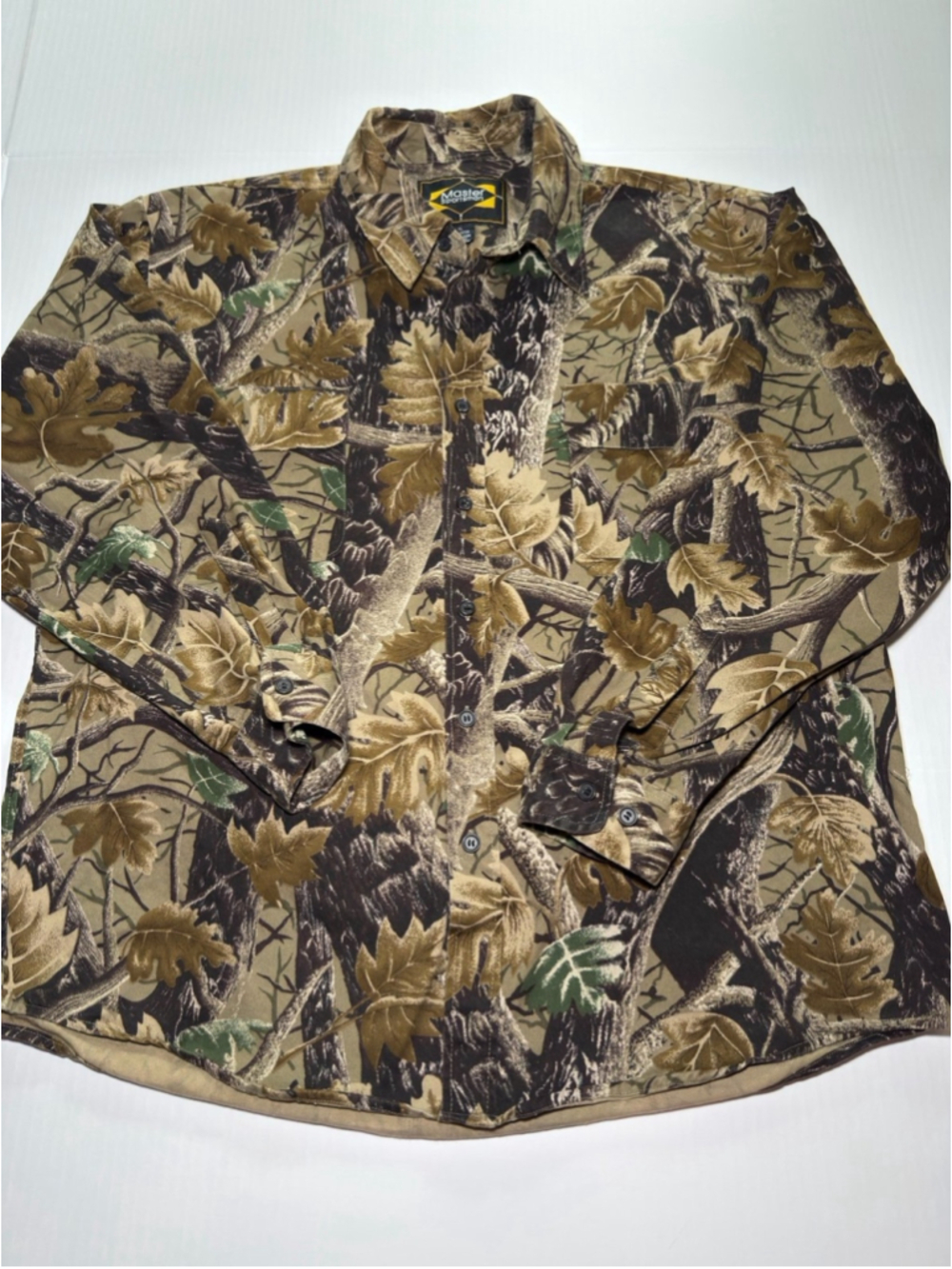 Master Sportsman men’s Camouflage Heavy Long sleeve button up shirt sz XL